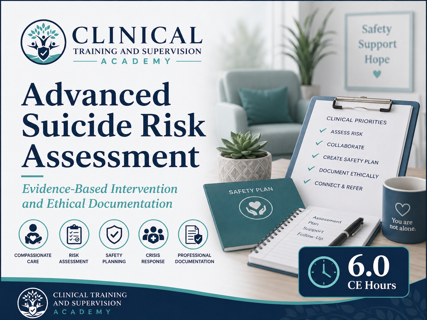 Advanced Suicide Risk Assessment course image from Clinical Training and Supervision Academy